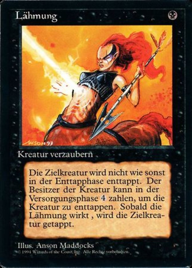 Paralyze - German