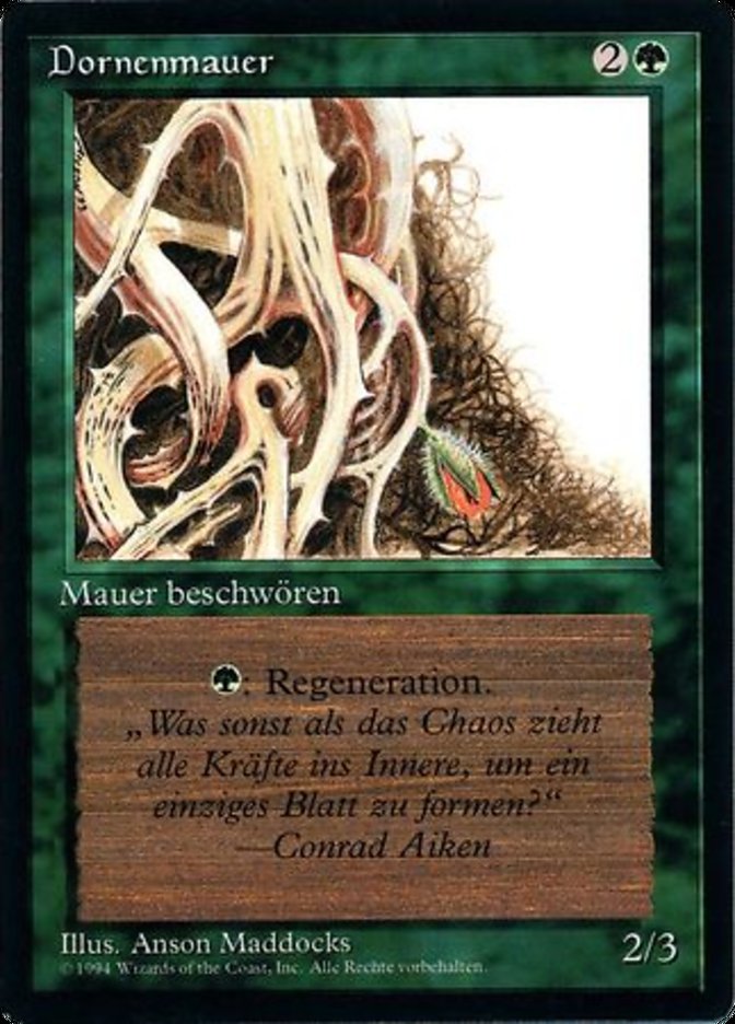Wall of Brambles - German