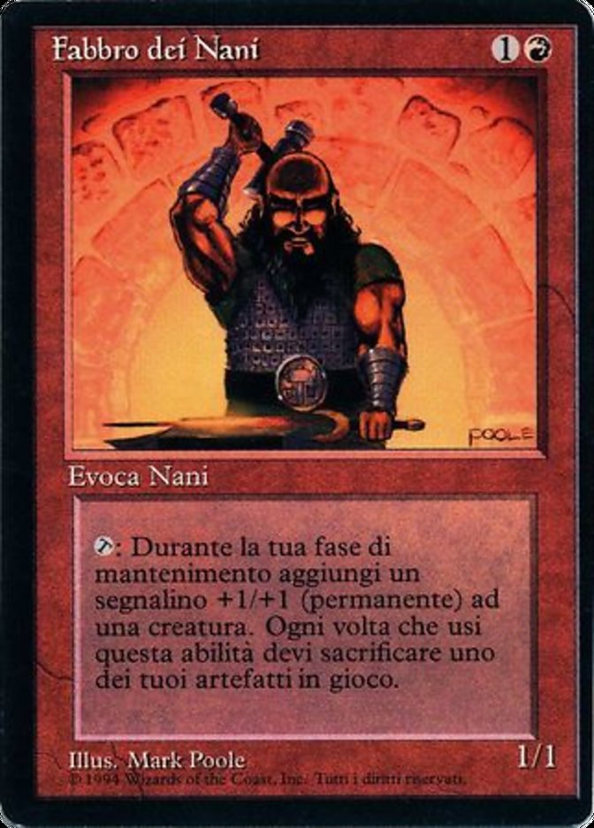 Dwarven Weaponsmith - Italian