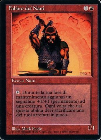 Dwarven Weaponsmith - Italian