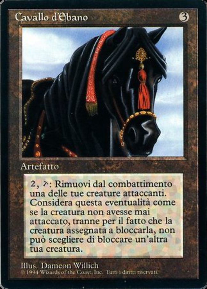 Ebony Horse - Italian
