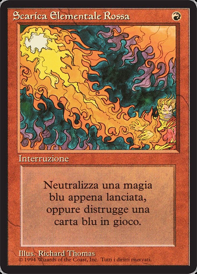 Red Elemental Blast - Italian