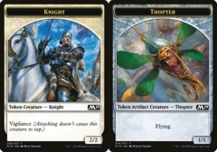 Knight (004) // Thopter (014) Double-Sided Token