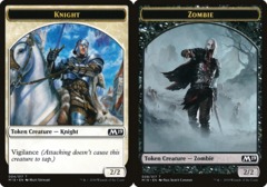 Knight (004) // Zombie (008) Double-Sided Token