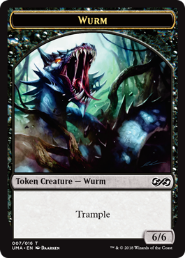 Wurm Token (6/6 Black)