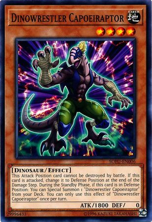 Dinowrestler Capoeiraptor - SOFU-EN006 - Common - Unlimited Edition