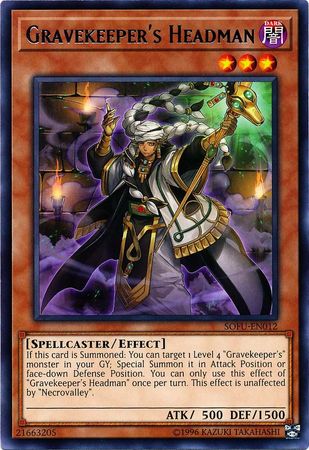 Gravekeepers Headman - SOFU-EN012 - Rare - Unlimited Edition