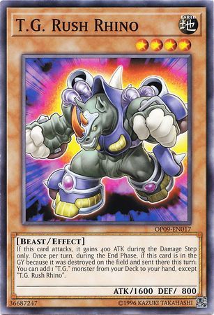 T.G. Rush Rhino - OP09-EN017 - Common - Unlimited