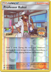 Professor Kukui - 128/149 - Reverse Holo - (STAFF Promo) - 2017 Regional Championship