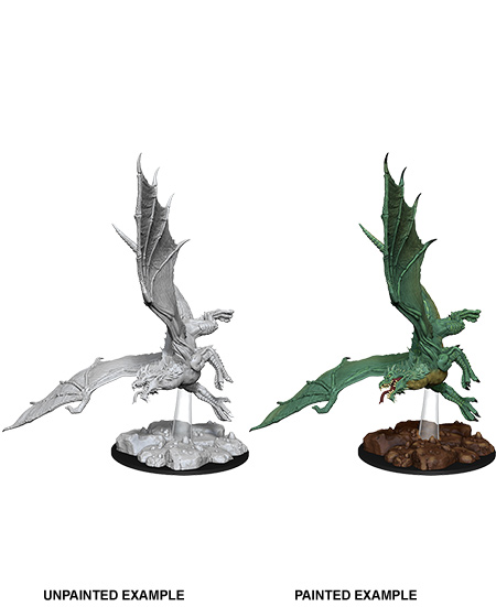 D&D Nolzur's Marvelous Miniatures: Adult Green hotsell Dragon - Unpainted