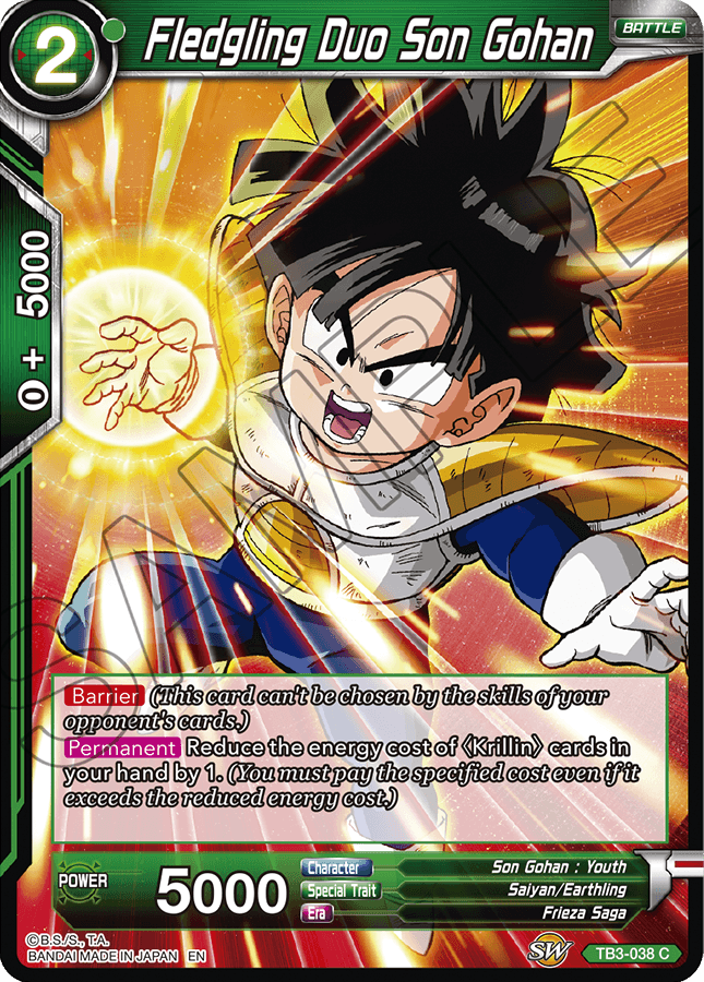Fledgling Duo Son Gohan - TB3-038 - C