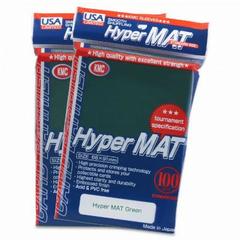 KMC Hyper Matte Green Sleeves (100ct)