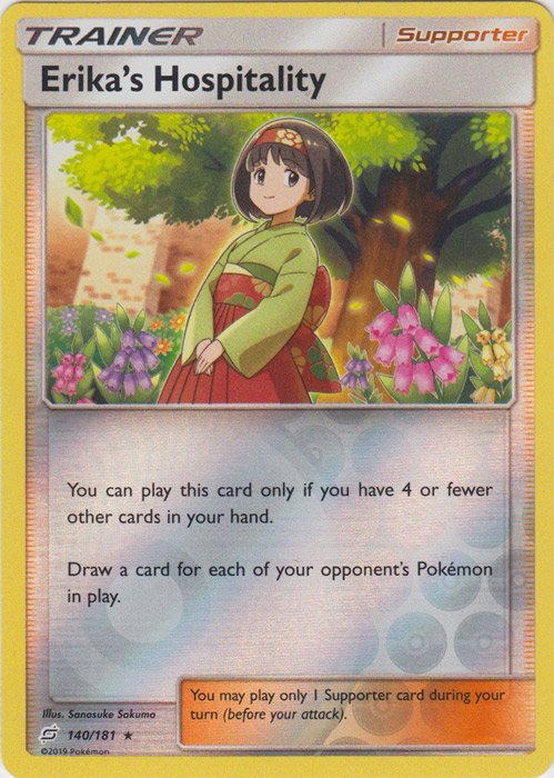 Erikas Hospitality - 140/181 - Holo Rare - Reverse Holo