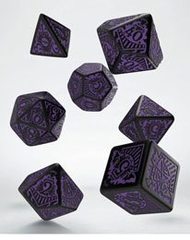 Call of Cthulhu: Horror on the Orient Express Dice Set black & purple (7)