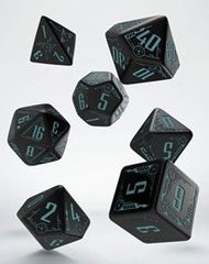 Galactic Dice Set black & blue (7)