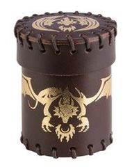 Flying Dragon Dice Cup brown & golden