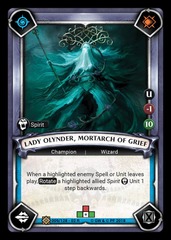 Lady Olynder, Mortarch of Grief (Claimed) - Foil