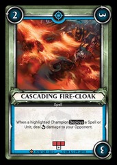 Cascading Fire-Cloak (Claimed) - Foil