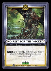 No Rest for the Wicked (Claimed) - Foil
