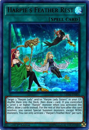 Harpies Feather Rest - LED4-EN004 - Ultra Rare - 1st Edition