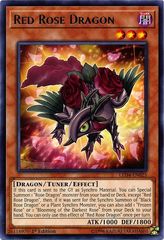 Red Rose Dragon - LED4-EN025 - Rare - 1st Edition