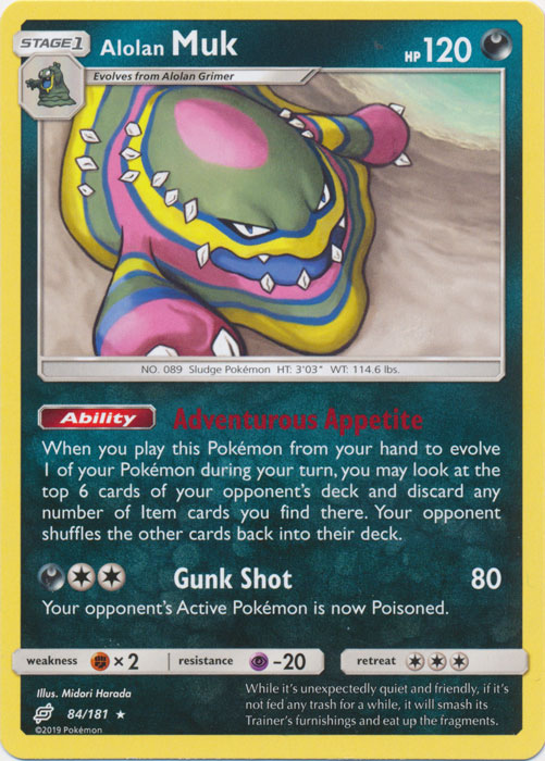 Alolan Muk - 84/181 - Rare