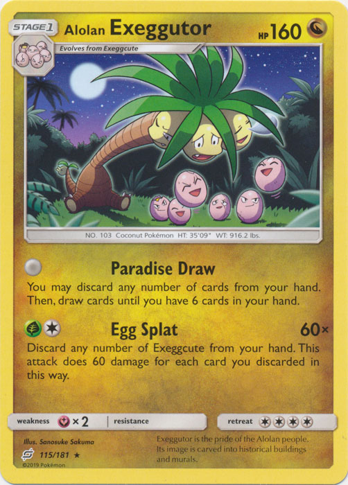 Alolan Exeggutor - 115/181 - Rare