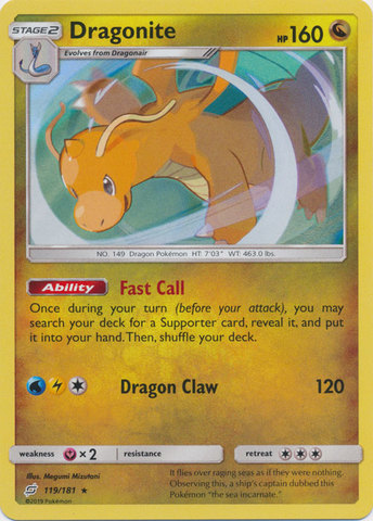 Dragonite - 119/181 - Holo Rare