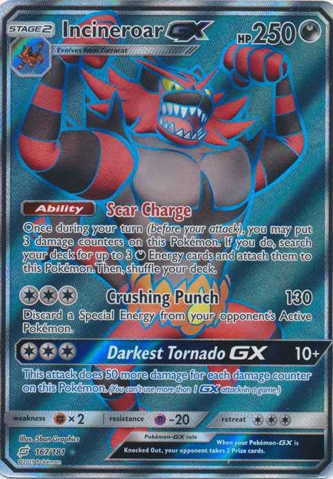 Incineroar GX - 167/181 - Full Art