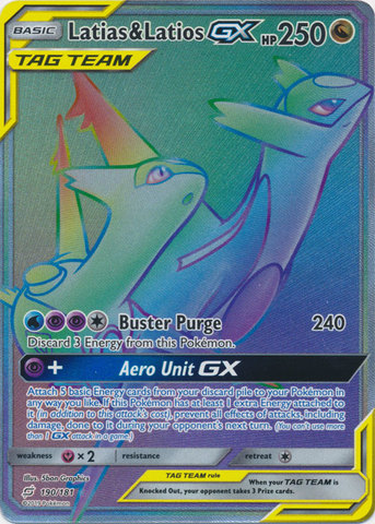 Latias & Latios GX - 190/181 - Secret Rare