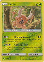 Pinsir - 9/181 - Rare - Reverse Holo