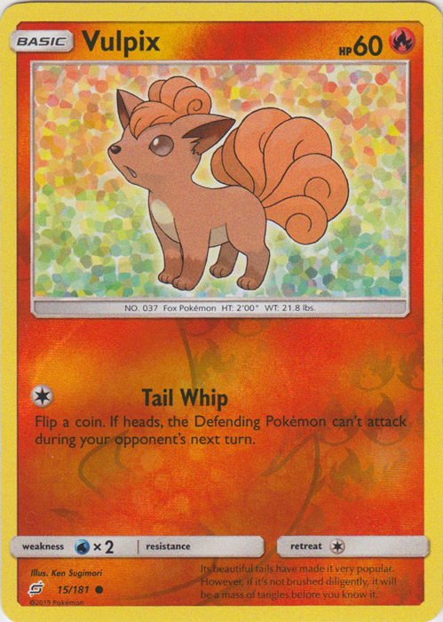 Vulpix - 15/181 - Common - Reverse Holo