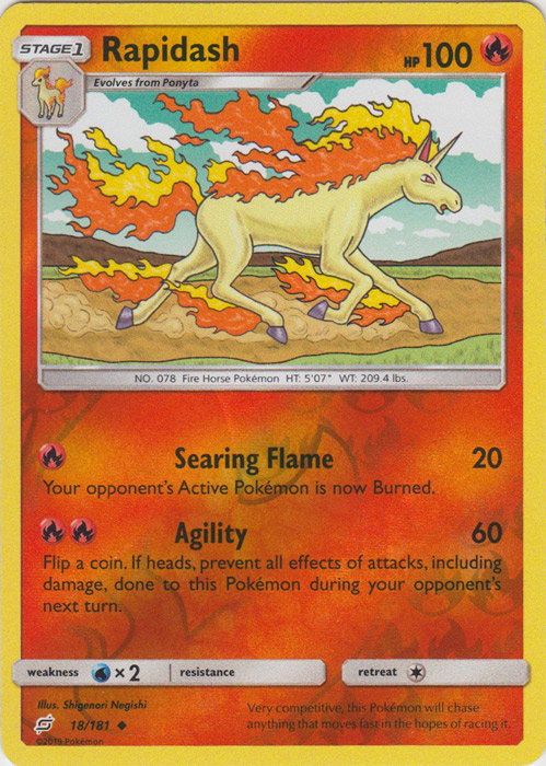 Rapidash - 18/181 - Uncommon - Reverse Holo