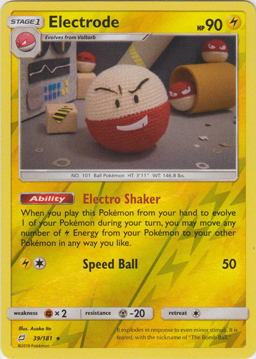 Electrode - 39/181 - Holo Rare - Reverse Holo