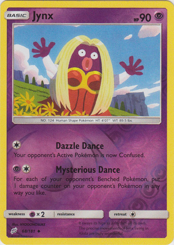 Jynx - 68/181 - Uncommon - Reverse Holo