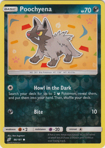 Poochyena - 86/181 - Common - Reverse Holo