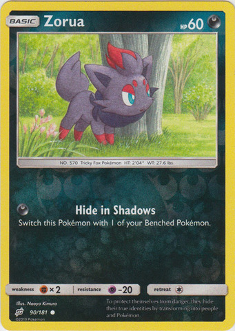 Zorua - 90/181 - Common - Reverse Holo