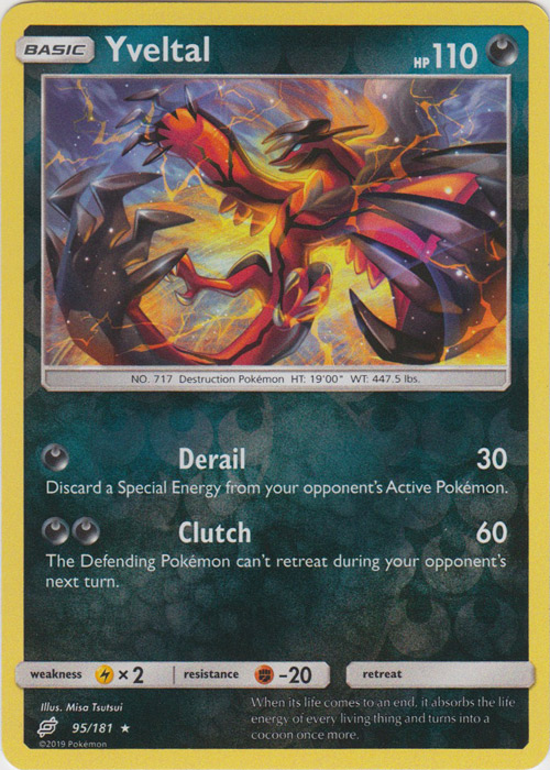 Yveltal - 95/181 - Holo Rare - Reverse Holo