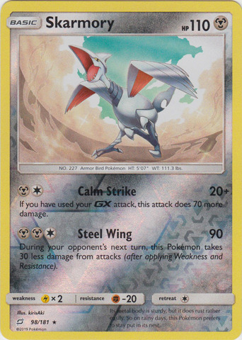 Skarmory - 98/181 - Rare - Reverse Holo