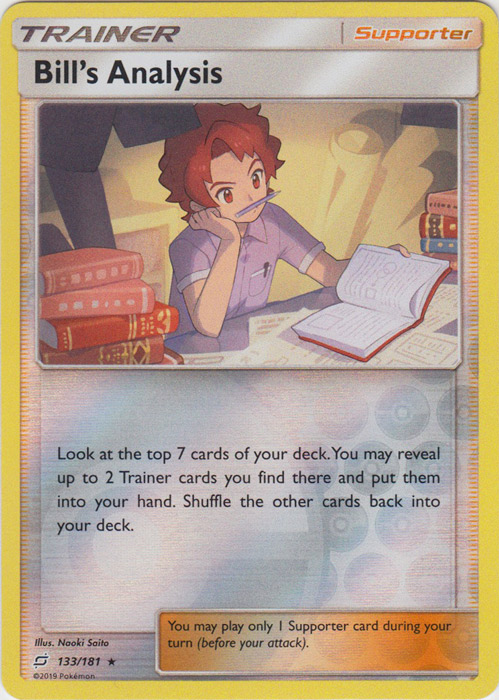 Bills Analysis - 133/181 - Holo Rare - Reverse Holo