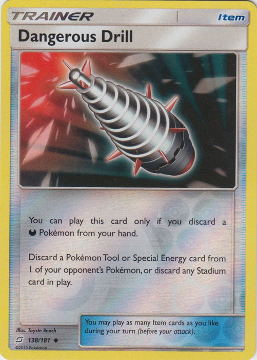 Dangerous Drill - 138/181 - Uncommon - Reverse Holo Dangerous Drill - 138/181 - Uncommon - Reverse Holo