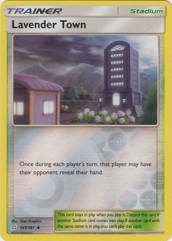 Lavender Town - 147/181 - Uncommon - Reverse Holo