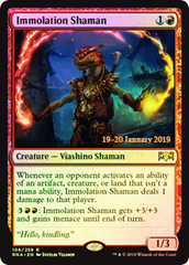 Immolation Shaman - Foil - Prerelease Promo