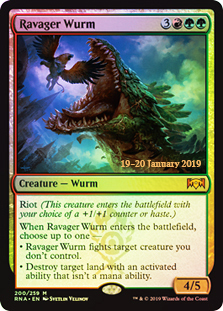 Ravager Wurm - Foil Prerelease Promo