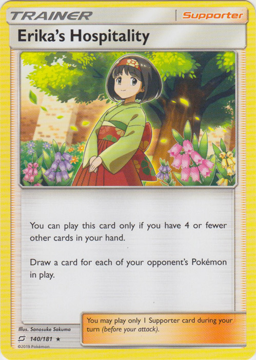 Erikas Hospitality - 140/181 - Rare - Non-Holo Theme Deck Exclusive