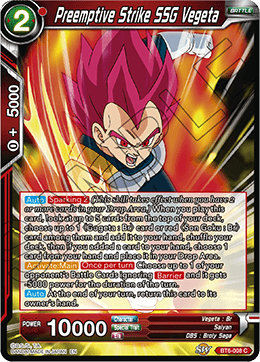 Preemptive Strike SSG Vegeta - BT6-008 - C