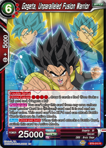 Gogeta, Unparalleled Fusion Warrior - BT6-015 - R