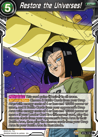 Restore the Universes! - BT6-116 - UC