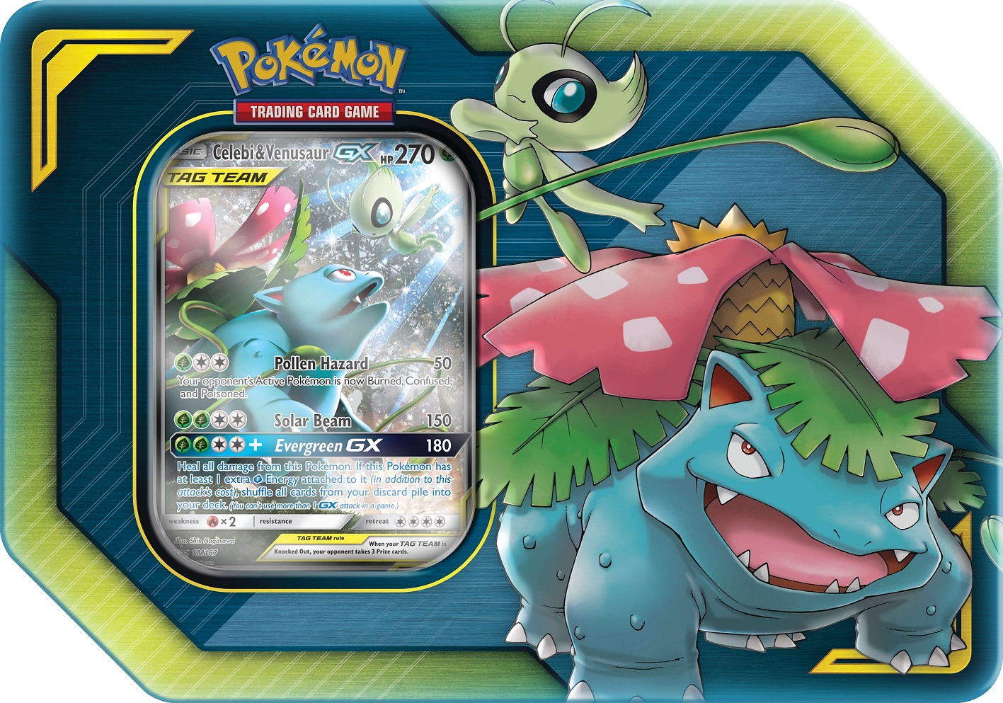 TAG TEAM Tin - Celebi & Venusaur GX