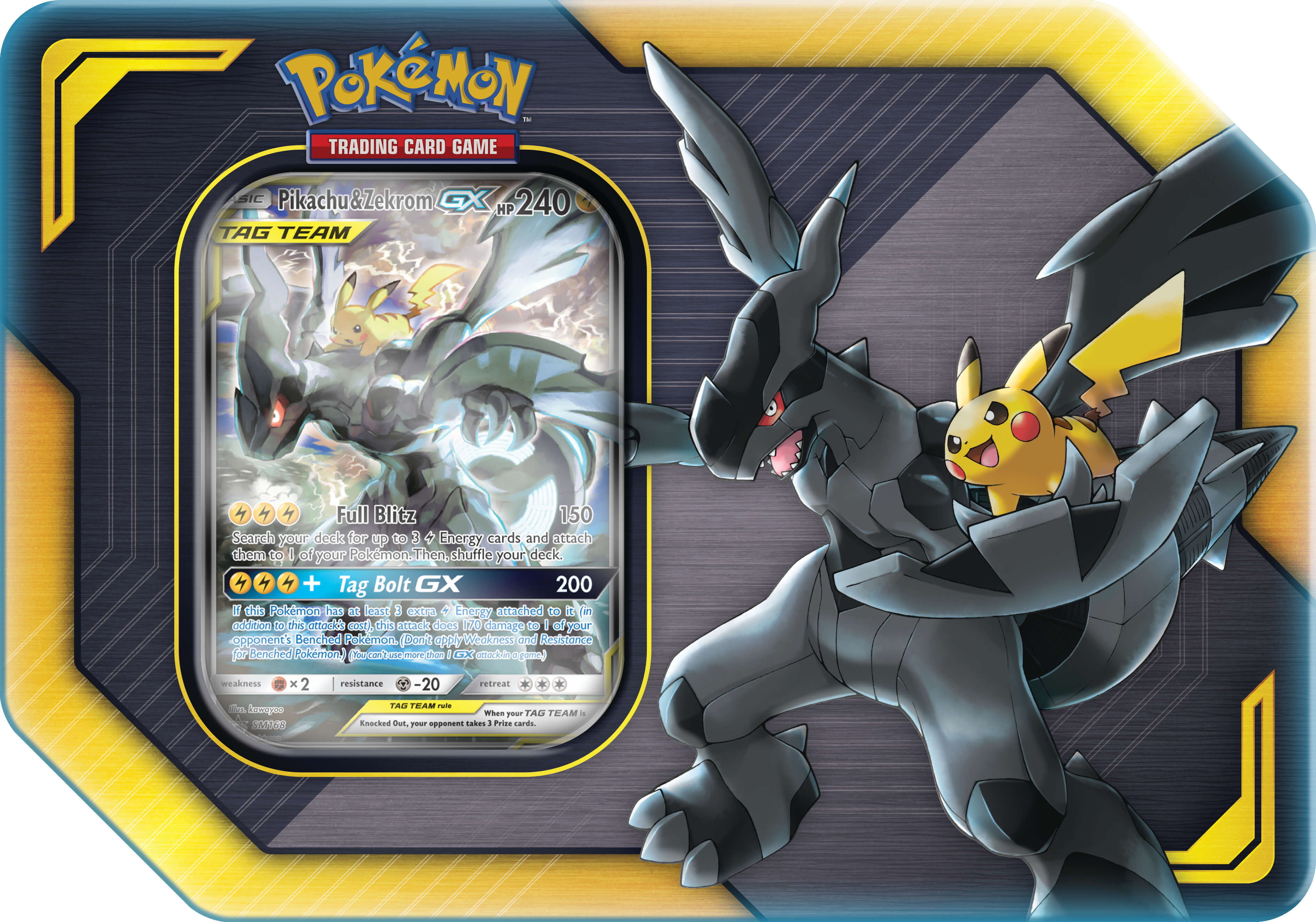 Pikachu & Zekrom GX Tag hot Team